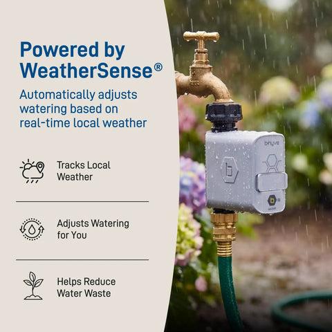 Smart Hose Timer With Wi Fi Hub For Lawn And Garden, App Controlled Outdoor Irrigation System, One Outlet in action