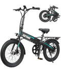 Foldable Electric Bike With 20 Inch Wheels For Daily Commutes And City Cruising 40 Mile Range 48V Battery 20 MPH Top Speed 350W Motor