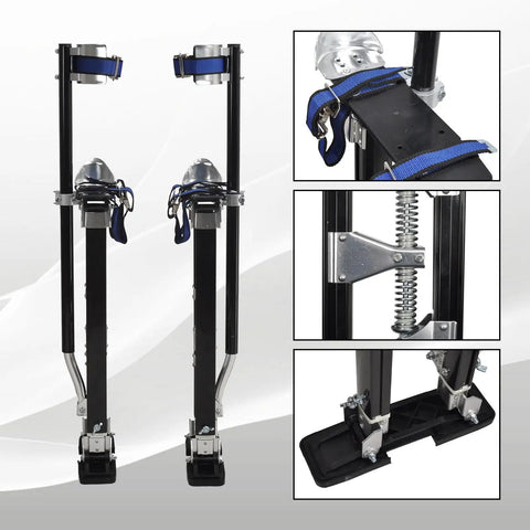 Height Adjustable Drywall Stilts You Can Rely On 24 to 40 Inch Aluminum Lifts for Painting Finishing Pruning Branches Cleaning