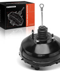 Heavy Duty Premium Grade Straight Up Solid Vacuum Brake Booster Dang Good Replacement Quick Swap For Chevies And GMC Suburbans Blazers and Tahoes perfect fit shown with box