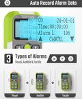 Guard 101 Four Gas Monitor And Detector For H2S CO LEL And O2 with alarm display showing visual, audible, tactile alerts