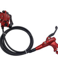 WIROJ red hydraulic disc brake lever and caliper with hose for mountain bike (one lever, one caliper)