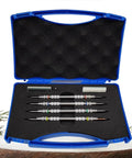 Pro Grade Mohs Hardness Tester Kit With Dual Head Design And Storage Box For Gems And Ceramics Crystal Crafted Accuracy Non Slip Grip Measures 2 3 4 5 6 7 8 9 Mohs Scale System, open case with four testing pens