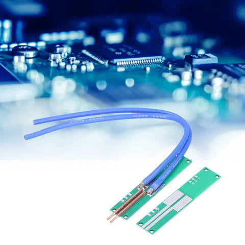 Spot Welding Pen DIY Kit With Pure Copper Construction And Flexible Multi Strand Silicone Wire on circuit board