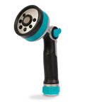 Heavy Duty Thumb Control Garden Hose Nozzle With Eight Pre Set Spray Patterns, Ergonomic Non Slip Handle, One Hand Trigger Lock