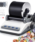 Rock Tumbler Kit For Kids And Adults With 2 Belts, Bag Of Rough Stones, Grinding Grits, and Polishing Grits