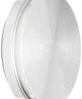 Plain Bevel Seat Solid End Cap For Sanitary Fittings, Stainless Steel 304, Precision Machined, 3 Inch Tube OD, Side View