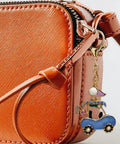 Cute Golf Keychain For Women Sporty Bag Charm Gold Plated Purse Charm For Handbags Backpacks And Bags Trendy Accessory