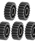 Five Pack Steel Servo Spur Gears With 24 Tooth Internal Spline Module 0.8 Durable Industrial Replacement Gears For RC Servo Motors And Precision Machinery 20T, showing front view of gears.