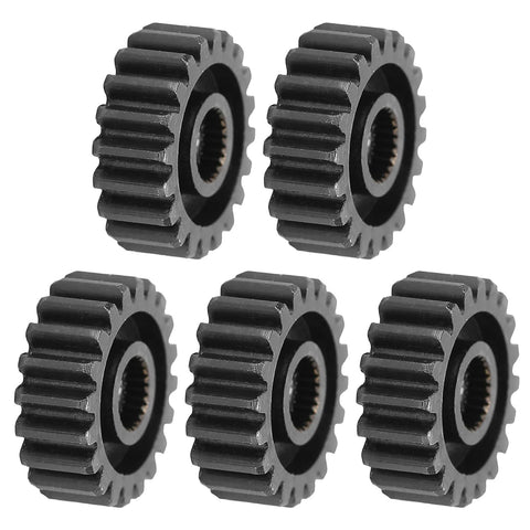 Five Pack Steel Servo Spur Gears With 24 Tooth Internal Spline Module 0.8 Durable Industrial Replacement Gears For RC Servo Motors And Precision Machinery 20T, showing front view of gears.