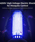 LED Bug Zapper For Home And Outdoors With Powerful Mosquito Killer Light That Attracts Mosquitoes At Night And Covers Up To 2000 Square Feet
