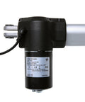 Kariwust FY031 linear actuator for power recliner; black motor housing with silver rail