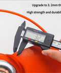 Measuring 3.2mm thickness on Heavy Duty Mower Deck Guard Shield For Debris Protection And Longevity, Thickened Steel Brush Cutter Protector