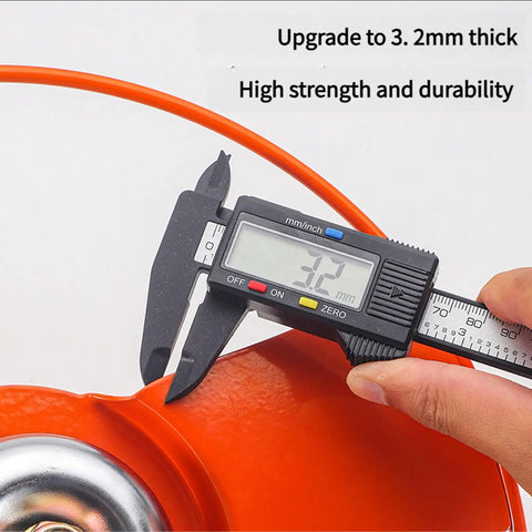 Measuring 3.2mm thickness on Heavy Duty Mower Deck Guard Shield For Debris Protection And Longevity, Thickened Steel Brush Cutter Protector