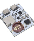 Slick Serial Port Recorder Module With Memory Card Adapter For Hassle Free Timestamp Logging, USB-C ports, compact design.