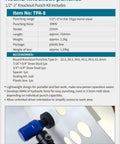 8 Ton Hydraulic Knockout Punch Kit For Half To Two Inch Conduit Built Like A Tank Includes Six Die Sets For Half Three Quarter One One And A Quarter One And A Half And Two Inch With 360 Degree Swivel Head Compatible With Greenlee Dies product specifications.