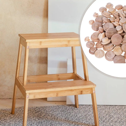 120 Pieces Wood Plugs For Screw Holes In Furniture Cabinets And Tables Four Sizes Three Sixteenths Inch Five Sixteenths Inch