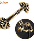12 Pieces Antique Brass Drawer Pulls For Jewelry Boxes And Small Chests, Vintage Decorative Cabinet Handles Knobs With Mounting Screws