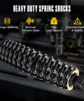 Built Like A Tank Heavy Duty Rear Shock With Coil Spring For Yamaha Golf Cart showcasing reinforced coil spring and sturdy design.