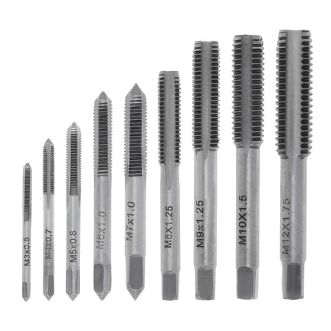 20 Piece Alloy Steel Tap And Die Set For Metric Threads, Precision Thread Tool Kit For Cutting External And Internal Threads, CNC Machined Teeth, 60 HRC Hardness, Coarse And Fine Taps And Dies For Home Workshop Projects