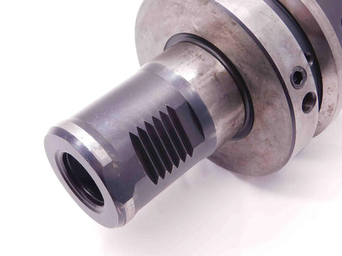 Close-up of 50mm ID Boring Bar Tool Holder With VDI 50 Shank And Slant Turn Setup For CNC Mills And ATC 35 Machines Built Tough Tooling Accessory
