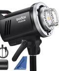 MS300-V Compact Studio Strobe Flash Light With 300W Power GN58 0.1-1.8S Recycle Time Bowens Mount and accessories