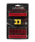Torx Bit Set 25 PC With Security Tamper Resistant Star Bits T5 To T40 1 Inch And 2 Inch Magnetic Bits in packaging