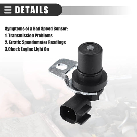 Heavy Duty Transmission Vehicle Speed Sensor Direct Fit For Ford F150 Expedition E Series Crown Victoria Lincoln Mark Lt 2004 To 2011 on a workbench.