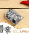 Three Sided Corner Bracket Set In Stainless Steel With Screws For Wood Furniture And Shelves, heavy duty braces on table