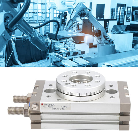 Heavy Duty Rack And Pinion Pneumatic Rotary Actuator Double Acting Air Cylinder Bore With Roller Bearing Design in automation setup