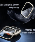 Two Pack Ultra Screen Protector For Apple Watch Ultra 3 And Ultra 2 49mm With 9H Tempered Glass And Titanium Alloy Frame Waterproof