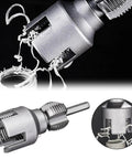 4 In 1 Water Pipe Threading Tool Dual-Function Drill Bit Cutter For Pvc Ppr And Mpp Pipes Threader Kit For Plumbing And Home Repair Projects Silver, alloy steel pipe threading bit cutting plastic pipe shavings