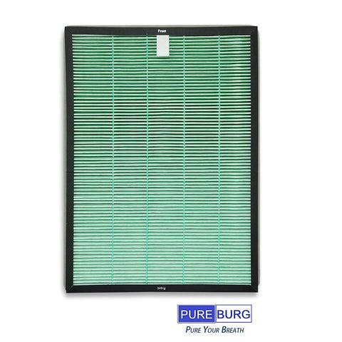 Replacement Filter Set For RabbitAir BioGS 2.0 Ultra Quiet SPA-550A SPA-625A Air Purifiers with H13 True HEPA filter displayed vertically