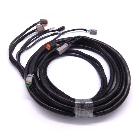 Coiled SystemCheck Main Modular Wiring Harness Cable For Outboard Remote Control Box 15ft 4.572m Fits Evinrude Johnson OMC
