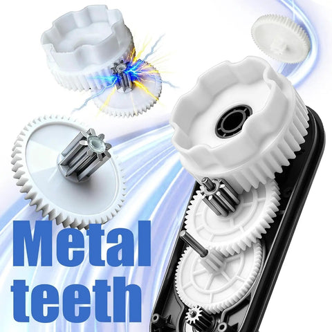 Two Pack RS390 6V 18000RPM Miniature DC Motor with Gearbox Upgrade showing metal teeth gears and internal components.