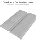 One-piece double mattress for oversized outdoor porch swing bed with stand and canopy rain cover heavy duty 3 seat bench swing for patio.