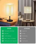 Bluetooth WiFi RGB Bedside Lamp With 3 USB Ports And 2 Outlets Power Strip Dimmable LED Bulb