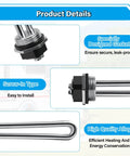520900 Replacement Water Heater Element Kit For RV SW Series Electric Water Heater With 1440W 120V Screw In Heating Element