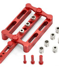 Self Centering Doweling Jig Kit For Woodworking Joinery With 6mm 8mm 10mm Dowel Holes, Steel Bushings, Adjustable Locator Tool