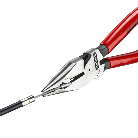 Needle Nose Combination Pliers Seven And A Quarter Inch With Slim Head And Pointed Jaws Anti Twist Design holding wire