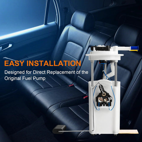 Electric Fuel Pump Assembly With Level Sensor And Sending Unit For 2000 2001 Chevy Suburban 1500 And 2001 2002 GMC Yukon XL 1500 V8 5.3L 6.0L Replacement Replaces E3509M shown in car interior