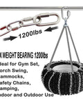Beefy 30 Pack Quick Link Chain Five Sixteenth Inch Locking Carabiner Links For Porch Swing Hammock And Shade Sail 1200 Lbs Capacity
