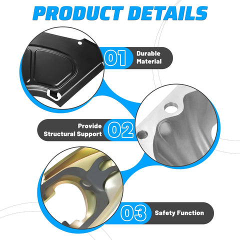 Bell Housing Kit With 11 Inch Clutch Fork Inspection Cover Throwout Bearing And Boot For Chevy Chevelle Malibu Impala Caprice Corvette Camaro 1959 Through 1988 Replacement Fits El Camino Bel Air Biscayne Nomad And More, durable metal details