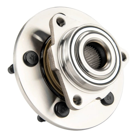 Close-up of Front Wheel Bearing And Hub Assembly For 2002 Through 2008 Dodge Ram 1500 With ABS 5 Lug 2 Pieces Premium Replacement 515072