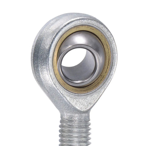 Two Pack Spherical Rod End Bearings 12mm Bore M12x1.75 Left Hand Male Thread Connector Self Lubricated Joint Built For Hydraulic Cylinders And Heavy Machinery SA12TK POSA12, close-up