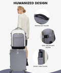 40L Travel Backpack For Women With 3 Packing Cubes Waterproof Carry On Bag TSA Approved For Airplanes Fits 17 Inch Laptop on luggage