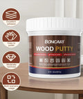 32oz Walnut Wood Filler Putty Repair Kit For Paintable Furniture Fix Up Dents, Cracks, Holes, And Defects
