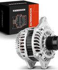 Beefy 140A 12V 6-Groove Alternator For Jeep Compass 2007-2017 Patriot 2007-2017 Caliber 2008-2009 Avenger 2008-2014 Chrysler 200 2011-2014 Sebring 2007-2010 Fits 2.0L And 2.4L Engines Replacement, front view with box