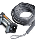 Beefed Up Synthetic Rope Conversion Kit For ATV Winch With Roller Fairlead And Rock Guard Sleeve Seven Thirty Two Inch Diameter Fifty Foot