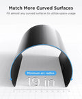 19-inch bend radius of 100W Ultra Thin Flexible Solar Panel 12V 23 Percent High Efficiency ETFE Monocrystalline Panel With 240 Degree Bendable Design For Solar Generators Power Stations RV Marine 5th Wheel Trailer Van SUV